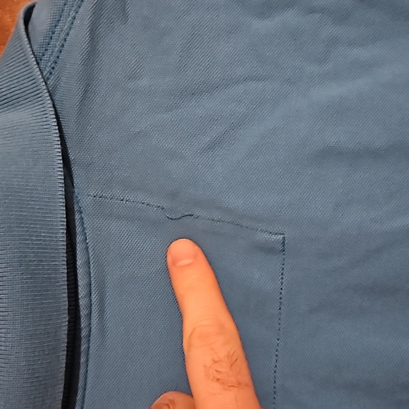 Banana Republic polo, bright blue, medium - Picture 5 of 6